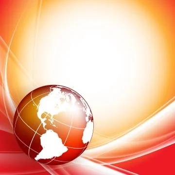 Background with globe Stock Illustration