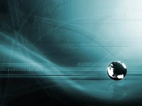 Background with globe Stock Illustration
