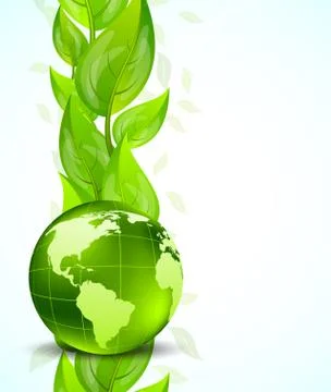 Background with globe Stock Illustration