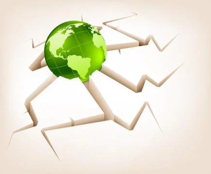 Background with globe Stock Illustration