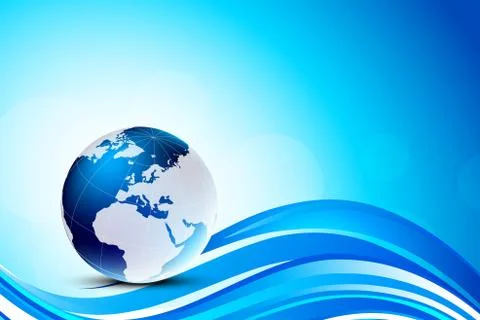 Background with globe Stock Illustration