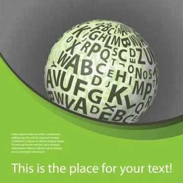 Background with Globe Stock Illustration