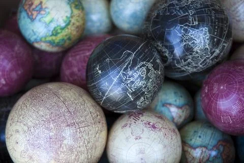 Background of globes Stock Photos