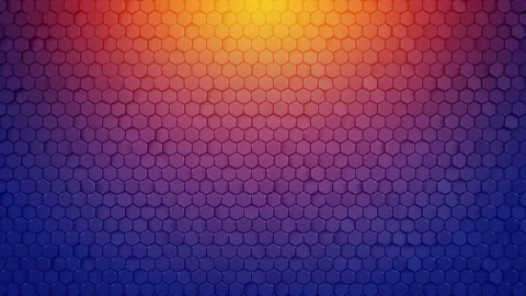 Background with glossy hexagons loopable 3D render 4k UHD (3840x2160) Stock Footage 127882984