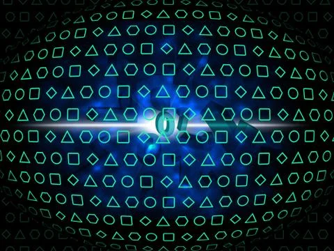 Background glow means light burst and abstract Illustrazione stock