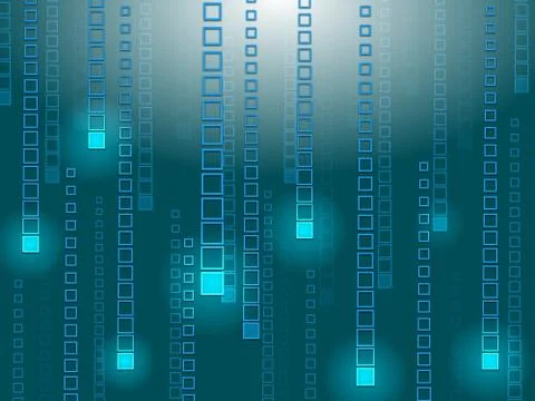 Background glow shows light burst and data Illustration