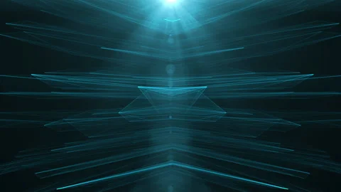 Background with glowing green lines 스톡 동영상 221263289