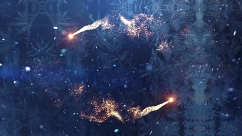 Background with glowing particles. Fire and Glowing Particle Background. Stock Footage 259451822