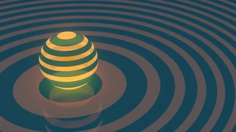 Background With Glowing Sphere Stock Footage 164358440