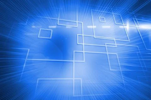 Background with glowing squares Stock Photos
