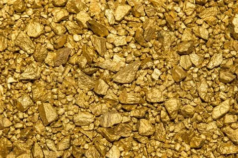 Background of gold nuggets Fotos Stock