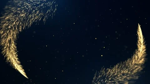 Background with gold particles, gold background for awards, graphics, moveme Stock Footage 242713935