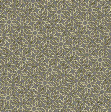 Background with gold pattern on gray backgroud in islamic style Illustrazione stock