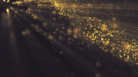 Background gold with rays in space. Stock Footage 64861698