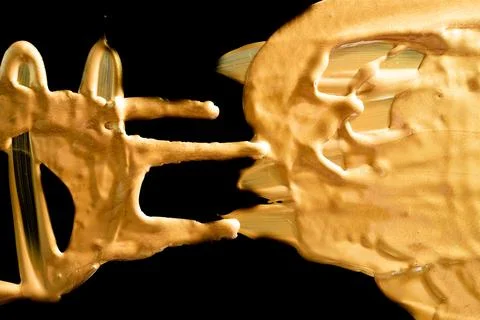 Background of gold texture Stock Photos