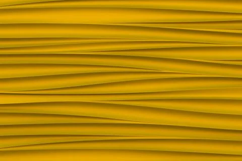 Background of golden 3d abstract waves Stock Illustration