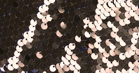 Background golden and silver sequins sparkling light play. Video stock 149627591
