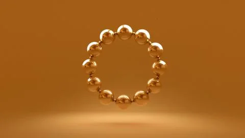 Background with golden balls Stock Illustration