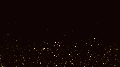 Background with  golden glitter particles. Falling gold confetti with magic Stock Footage 316779481