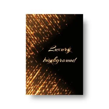 Background with golden light effect Stock Illustration