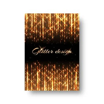Background with golden shine Stock Illustration