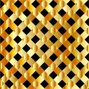 Background with golden squares Stock Illustration
