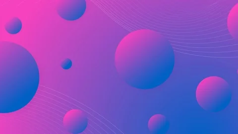 Background with gradient balls in three-dimensional space. Stock Footage 125066152