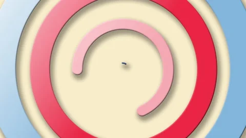 Background With Gradient Circles Animated On The Surface Stock Footage 130440965