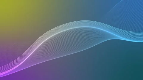 Background gradient shape line wave animation, Flowing wave lines creating .. 動画素材 329383620