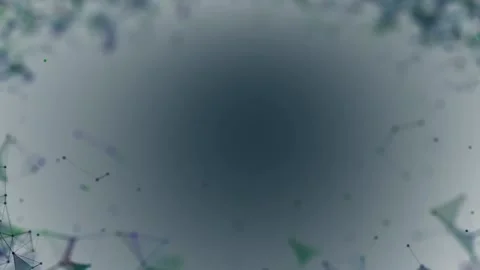 Background. Gradient. Shimmering geometric particles on a muddy blue background Stock Footage 231505560