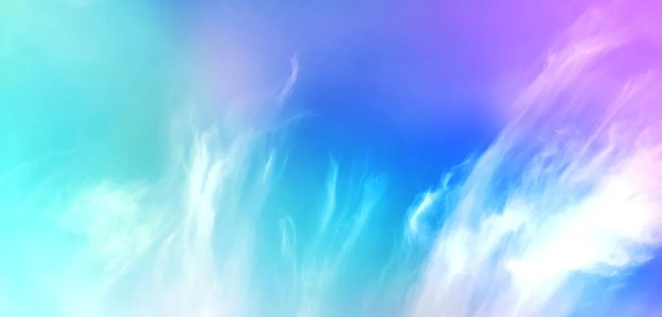 Background with gradient sky in evening clouds Stock Photos