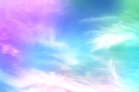 Background with gradient sky in evening clouds Stockfoto's