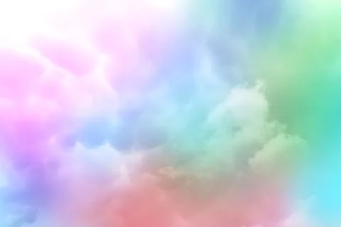 Background with gradient sky in evening clouds Stockfoto's