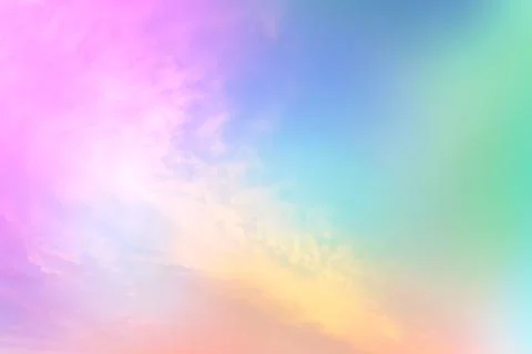 Background with gradient sky in evening clouds Stockfoto's