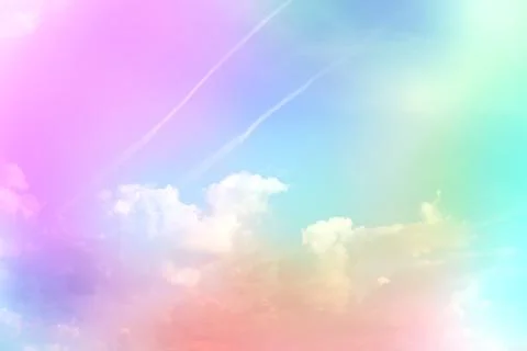 Background with gradient sky in evening clouds Stock Photos