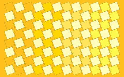 Background Gradient Yellow Orange Squares Wall Mosaic Stock Illustration
