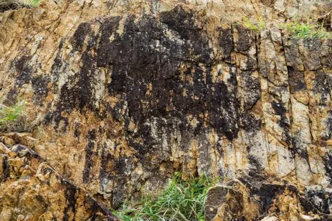 Background of granite. Texture of granite stone. Stock Photos