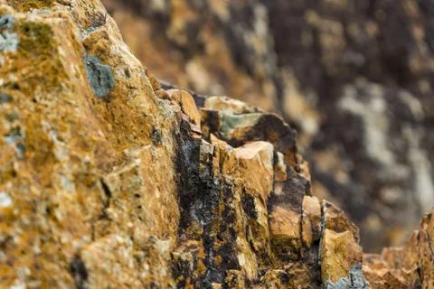 Background of granite. Texture of granite stone. Stock Photos