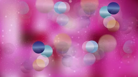 Background graphic featuring a bokeh effect with pink and blue colors. Stock Footage 328574190