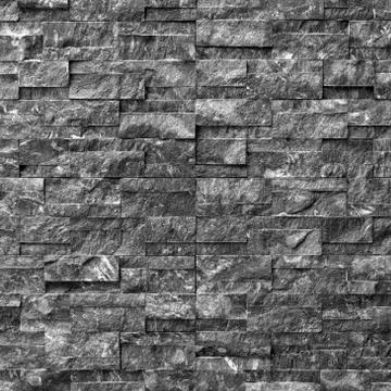 Background with gray brick stone Stock Photos