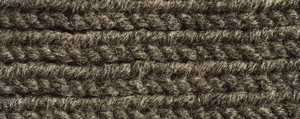 Background of gray knitted woolen thread close-up 스톡 사진