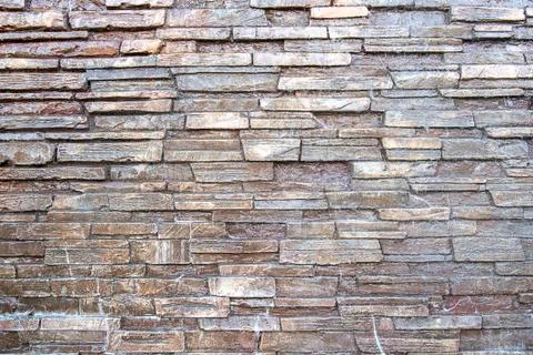 The background of the gray wall of masonry Stock Photos