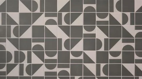 Background gray wallpaper with geometric grey mosaic circles and squares shap 스톡 사진