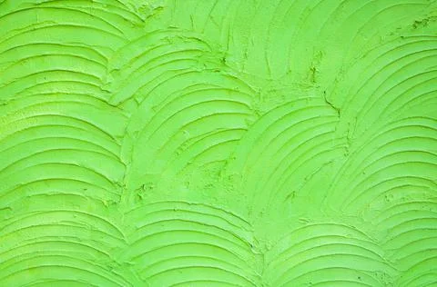Background of the green cement wall is plaster curve rough style Stock Photos