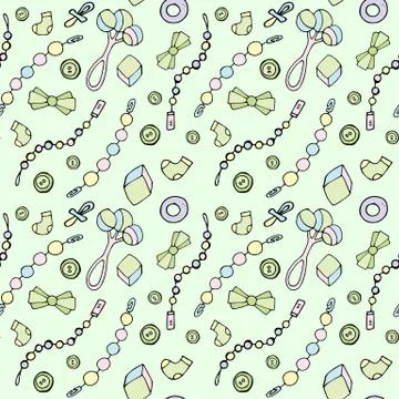 Background green children Stock Illustration