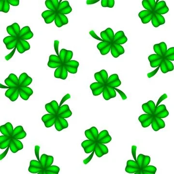 Background of green clover Stock Illustration