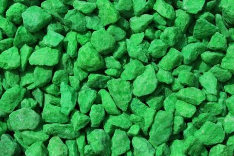 Background with green decoration granules Stock Photos