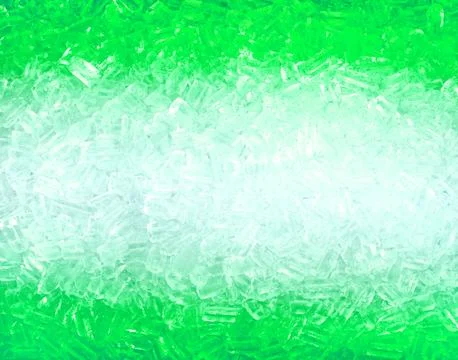 Background of green  ice cubes Stock Photos