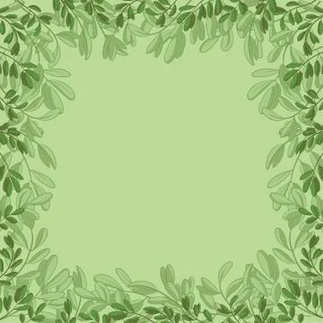 Background, green leaves Stock Illustration