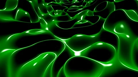Background with Green Plasma, Exclusive, Unique Design, Paints, Reflection Stock Footage 303847987